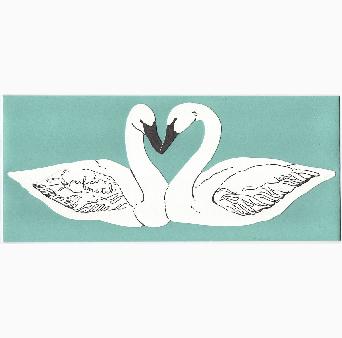Perfect Match Swan Card