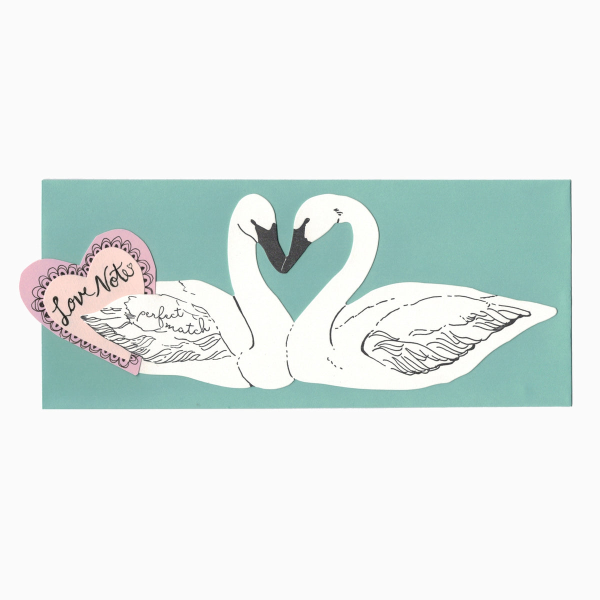 Perfect Match Swan Card