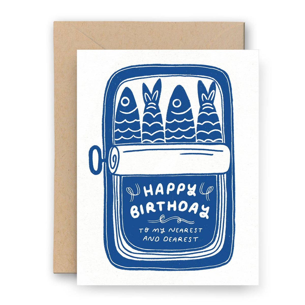 Happy Birthday Sardine Card