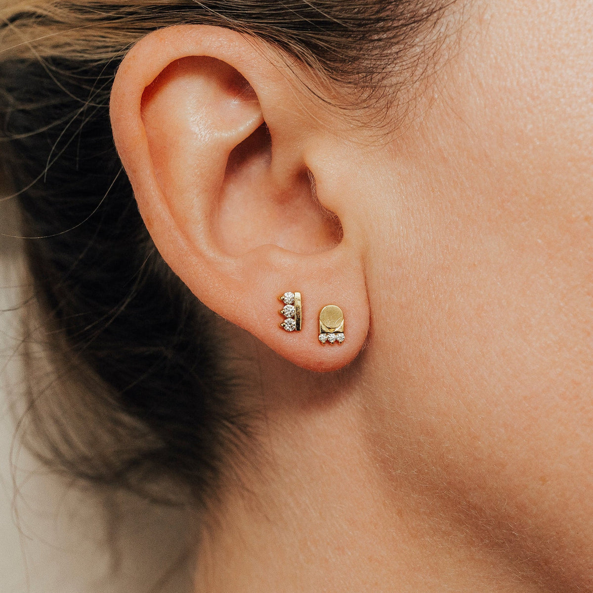 Crown Diamond Studs