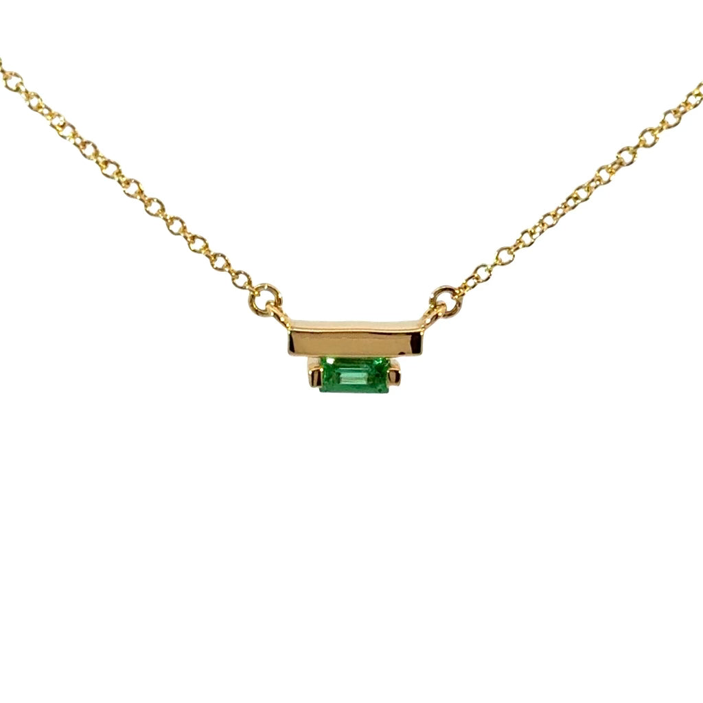 Ladder Climber Necklace - Emerald