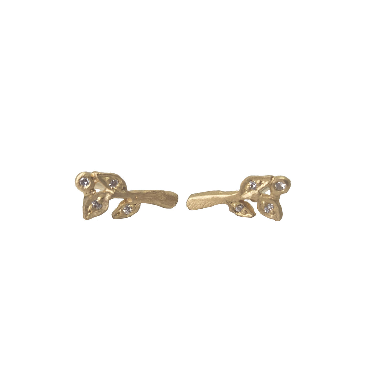 Vine + Diamond Earrings