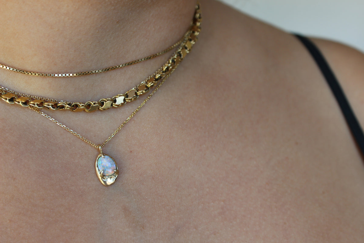One of a Kind + Crystal Opal Necklace