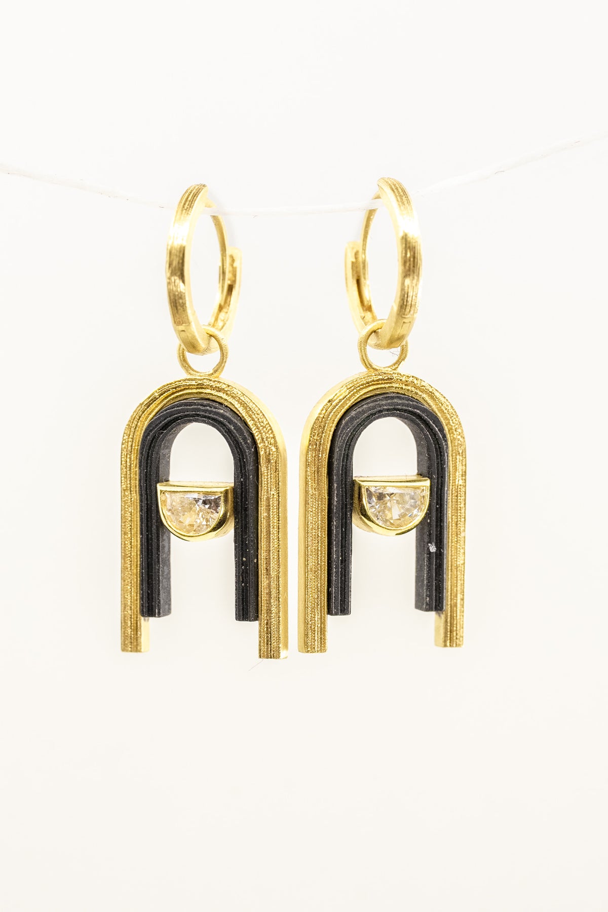 Diamond + Arch Earrings