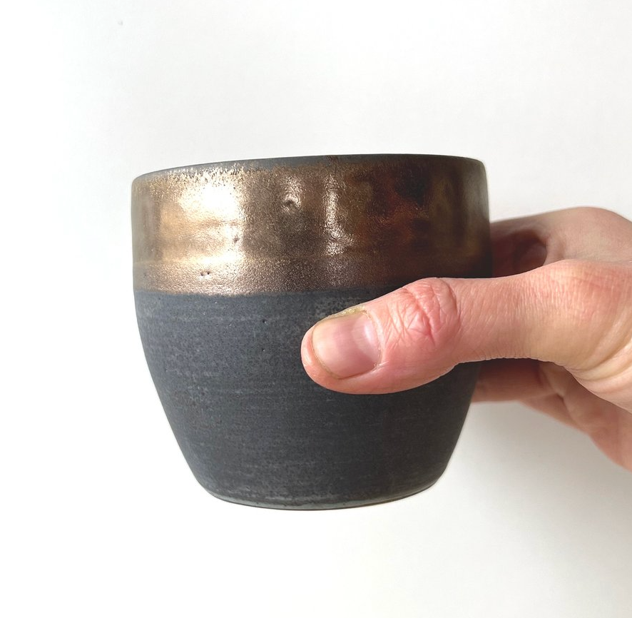 Gold + Black Cup