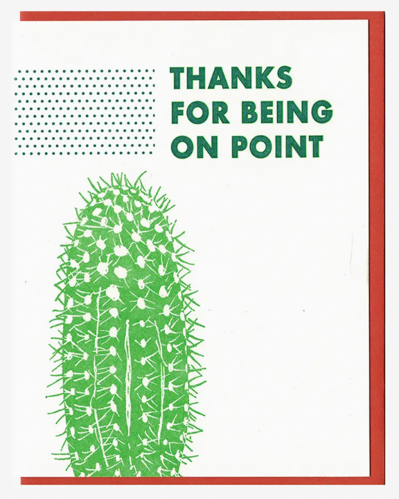 Thanks For Being On Point + Card