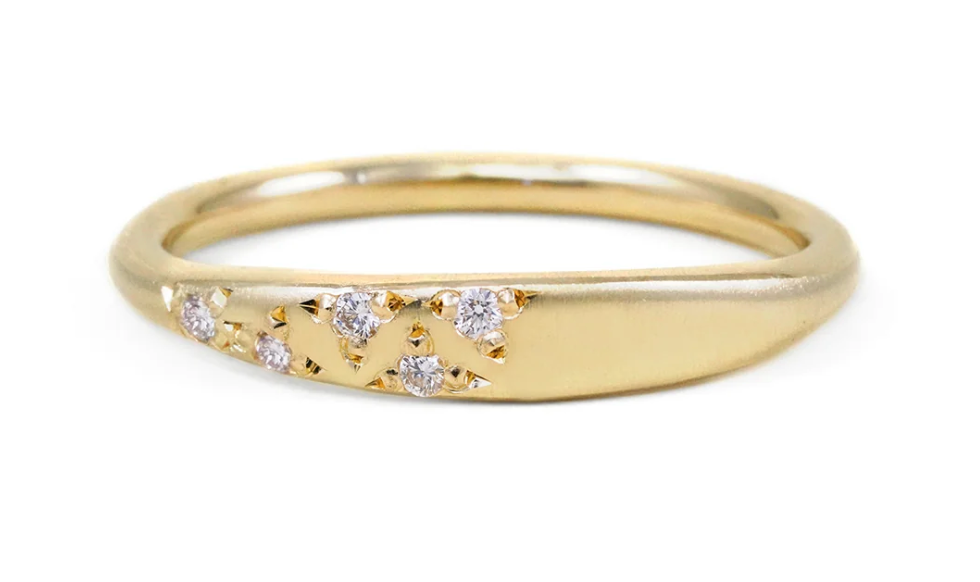 Tapered Cluster Five Diamond + Ring