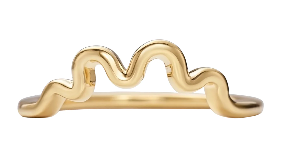 Wave Solid Gold + Wedding Band
