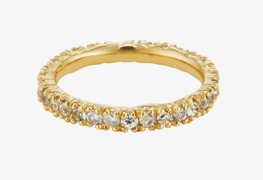 X 2.5mm Old Cut Diamond + Eternity Ring