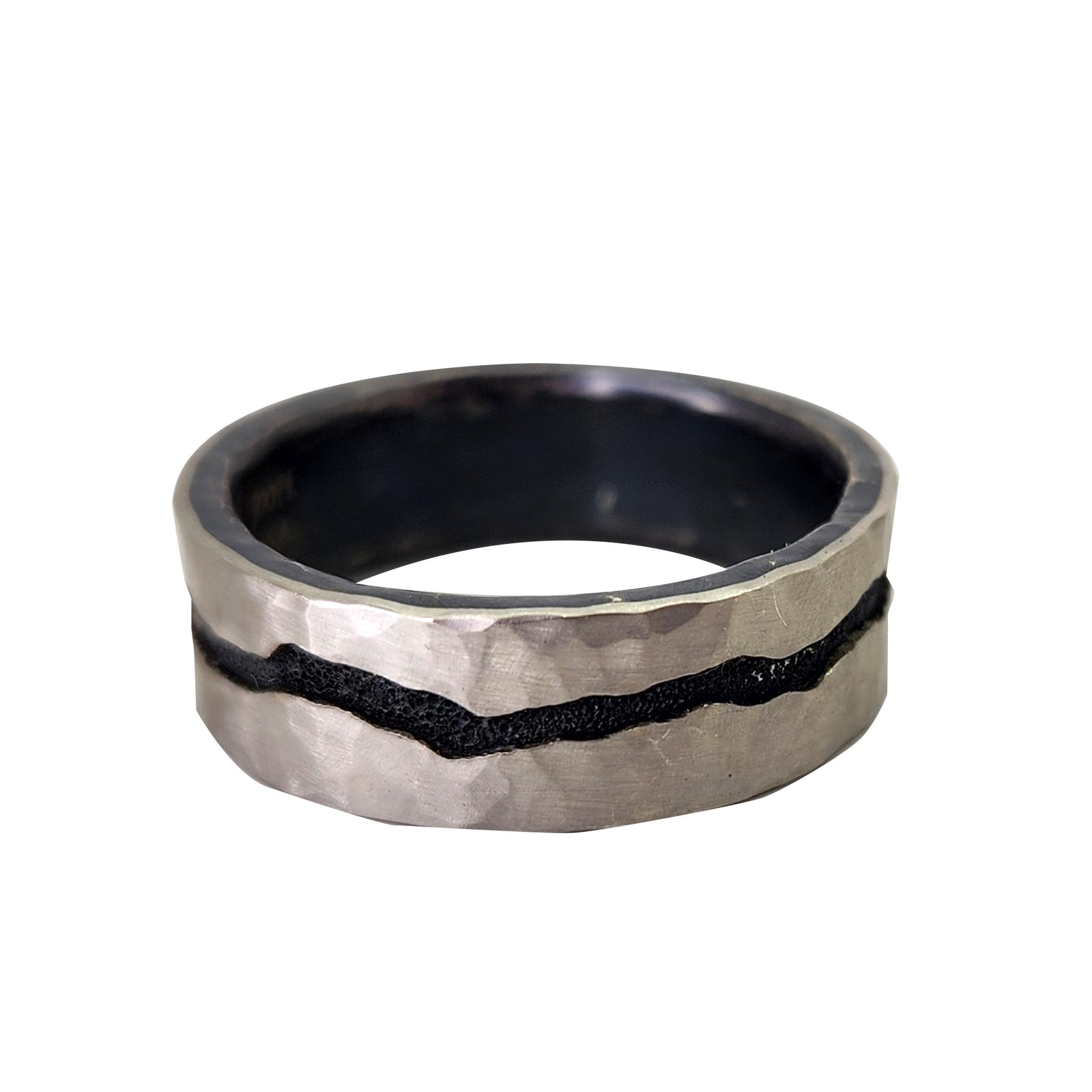 Hammered Platinum Band