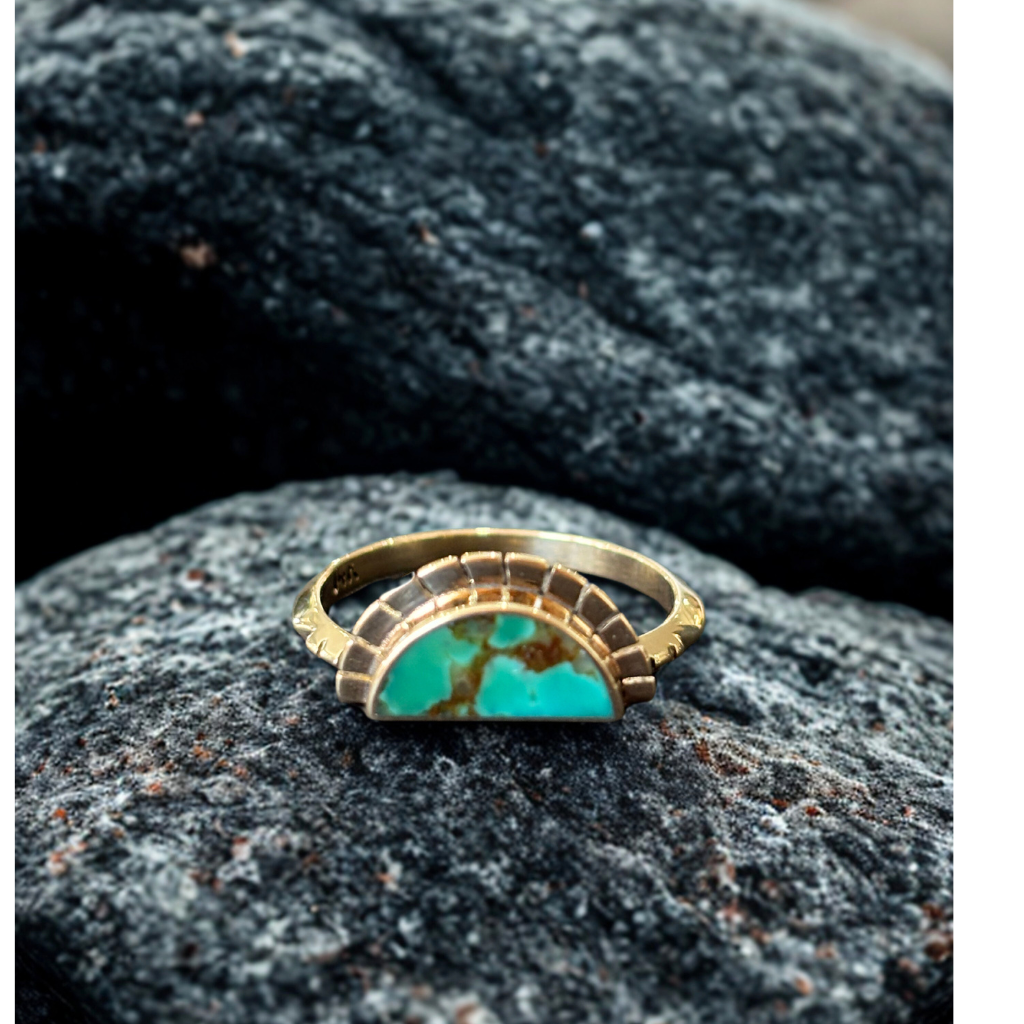 Selene Ring + Green Turquoise