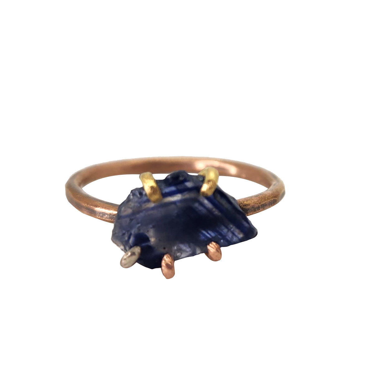Thai Sapphire + Rose Gold Ring