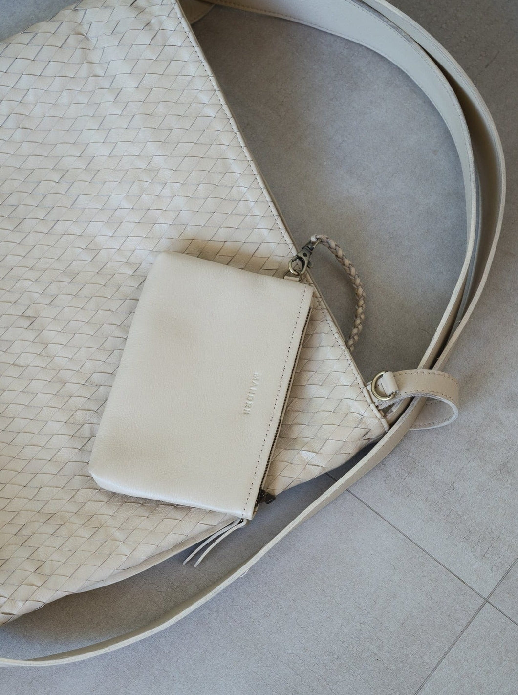 Woven Evra Tote - Bone