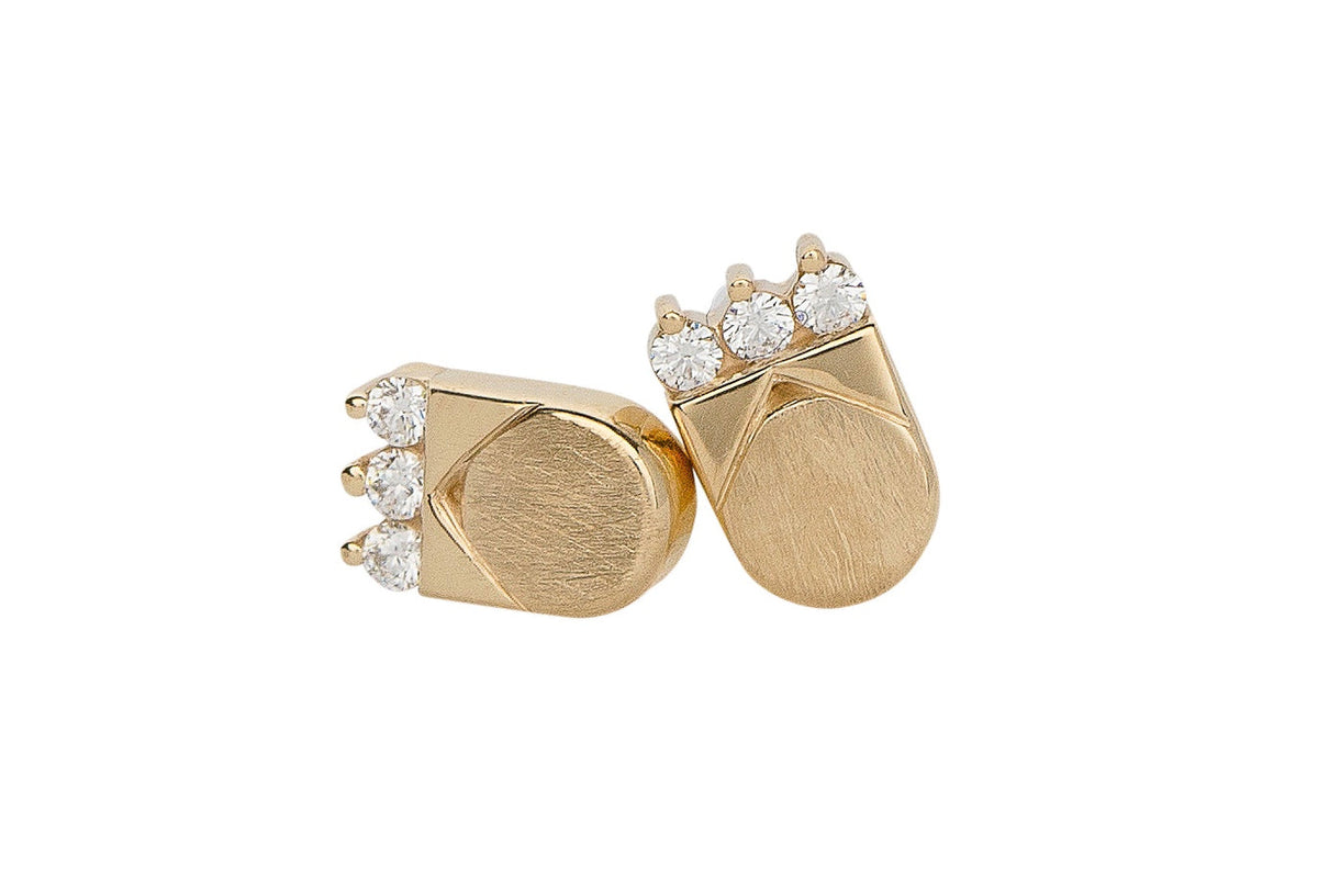 Crown Diamond Studs