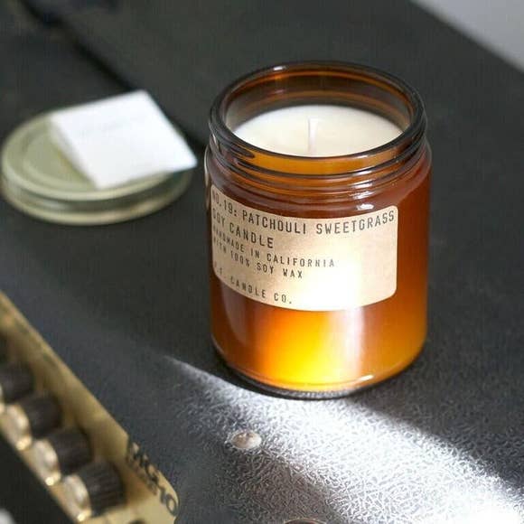 Patchouli Sweetgrass + Soy Candle