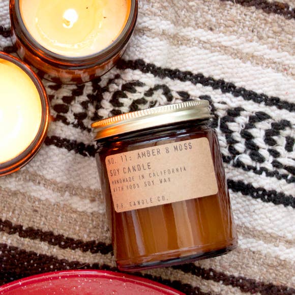 Amber + Moss Soy Candle