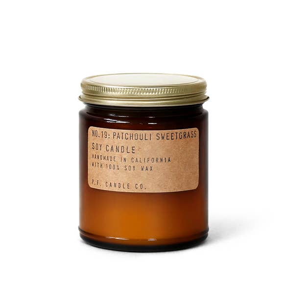 Patchouli Sweetgrass + Soy Candle