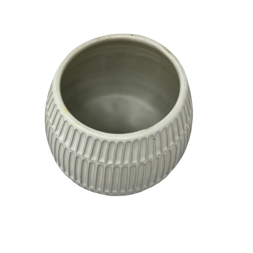 Small White-Speckled Column Planter