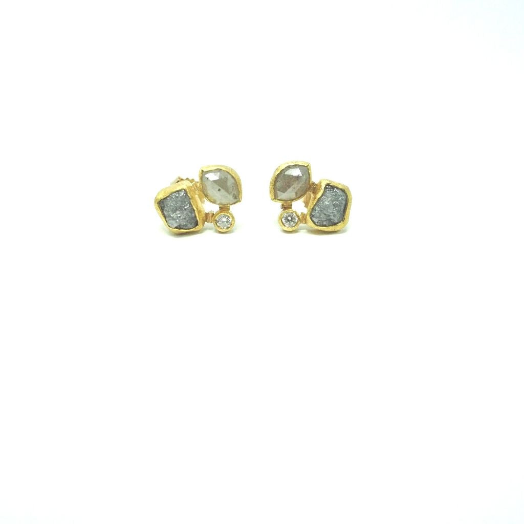 Mixed Diamond Earrings