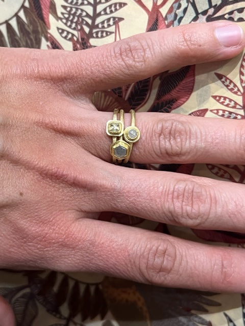 Rose Cut Diamond + Ring