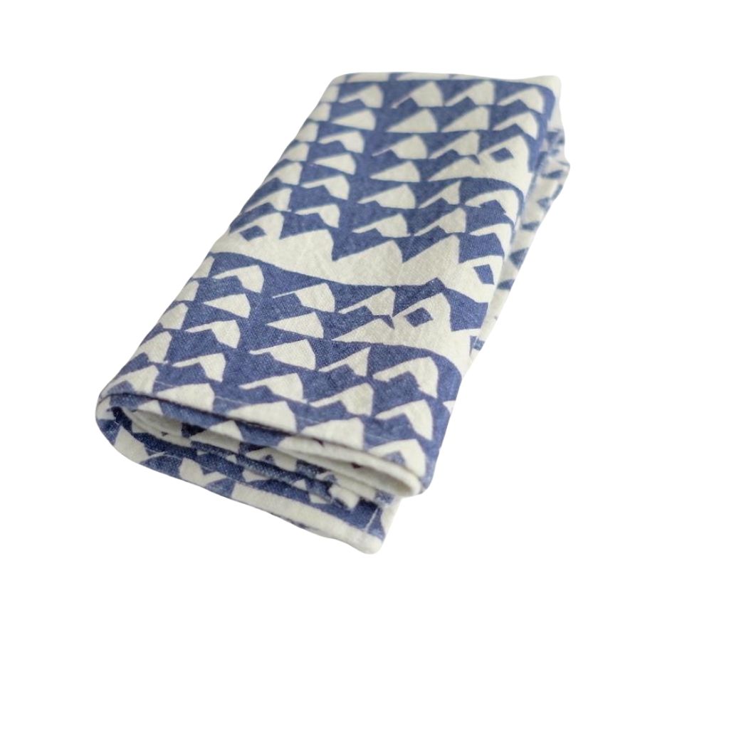 Napkins + Set of 2 + Triangle Indigo
