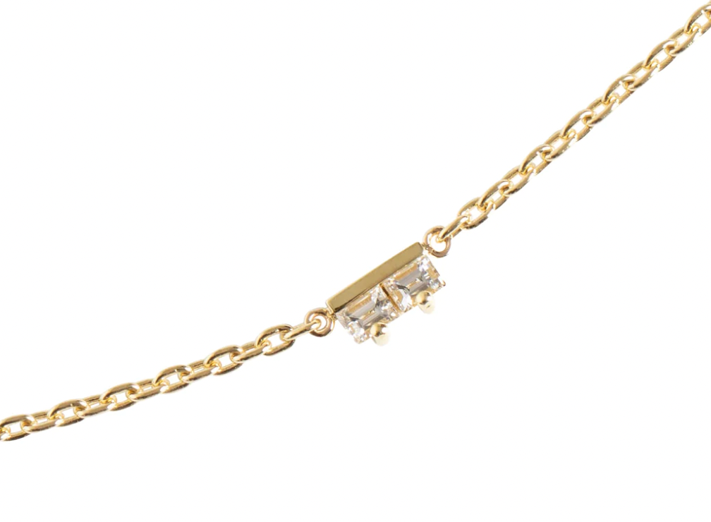 Sideline + Baguette Necklace