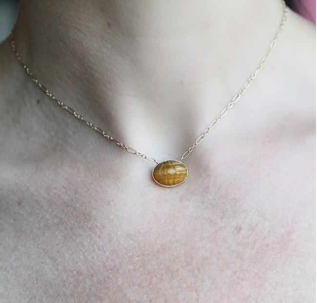 OOAK Tiger's Eye + Necklace