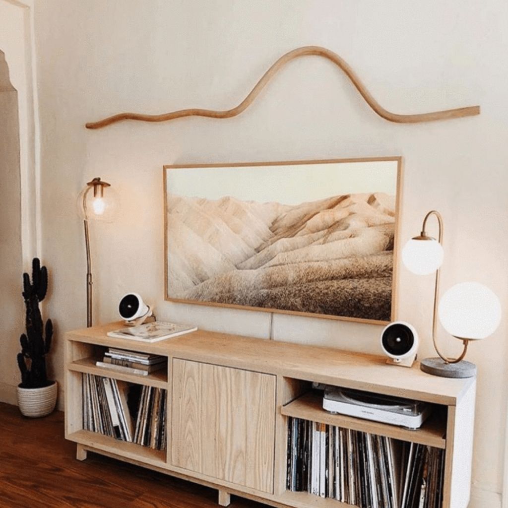Wood Squiggle Wall