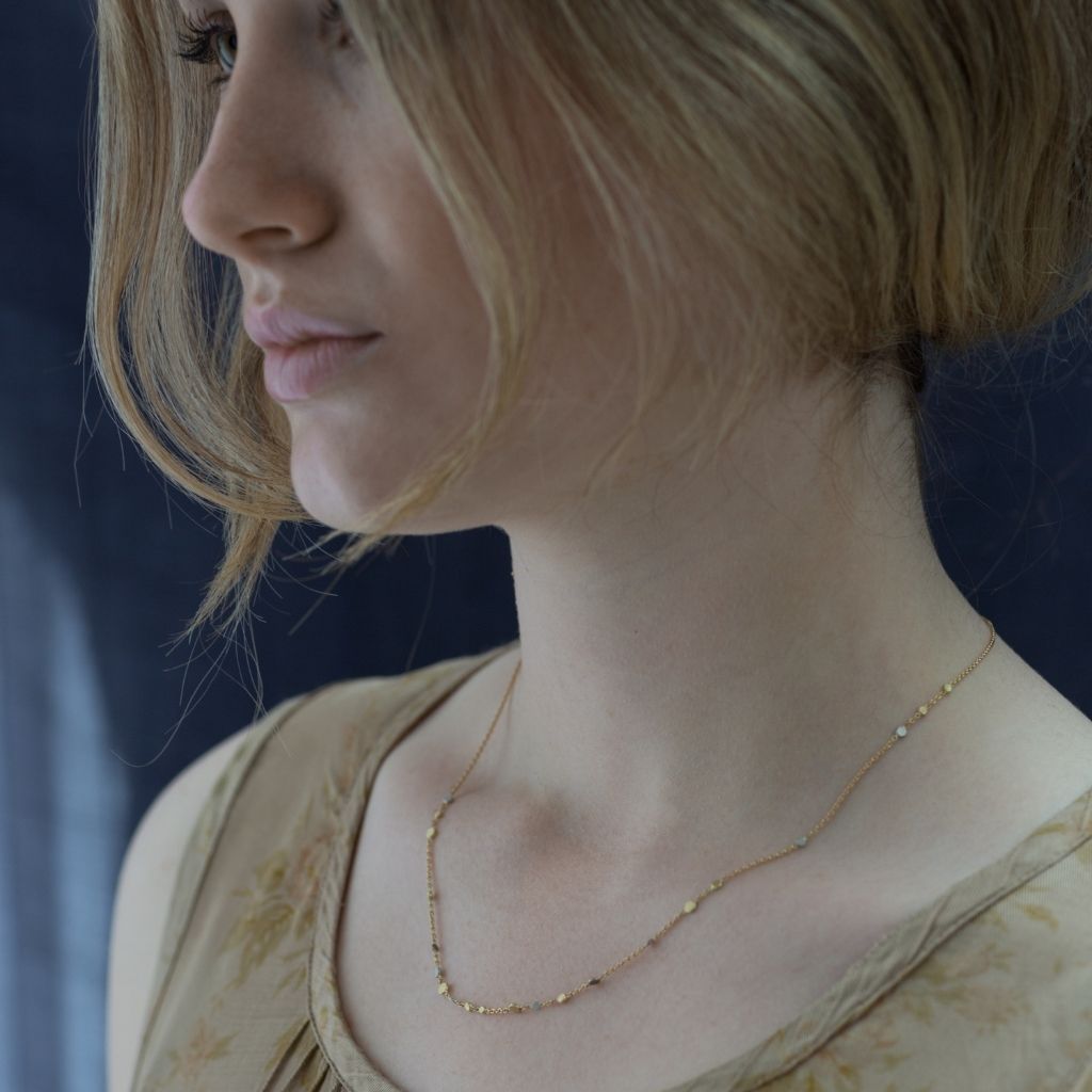 Scattered Rainbow Dust + Necklace