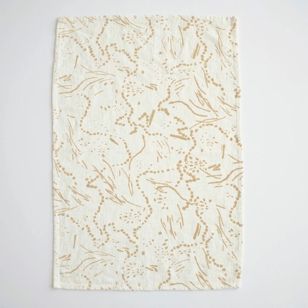 Tea Towel + Drape Gold