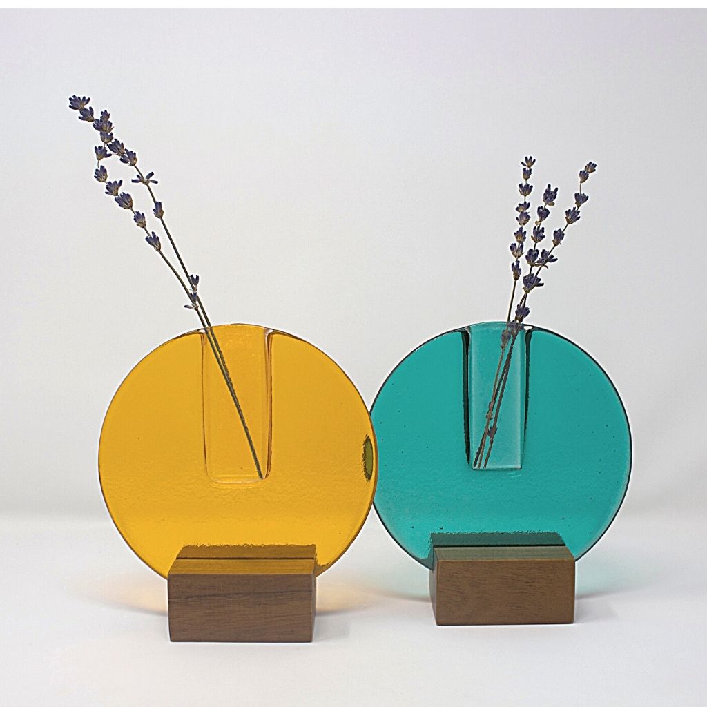 Small Round Glass Vase