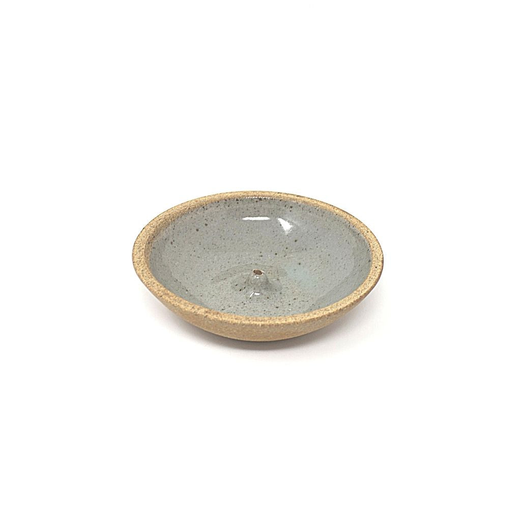 Stoneware Incense Holder + Celadon