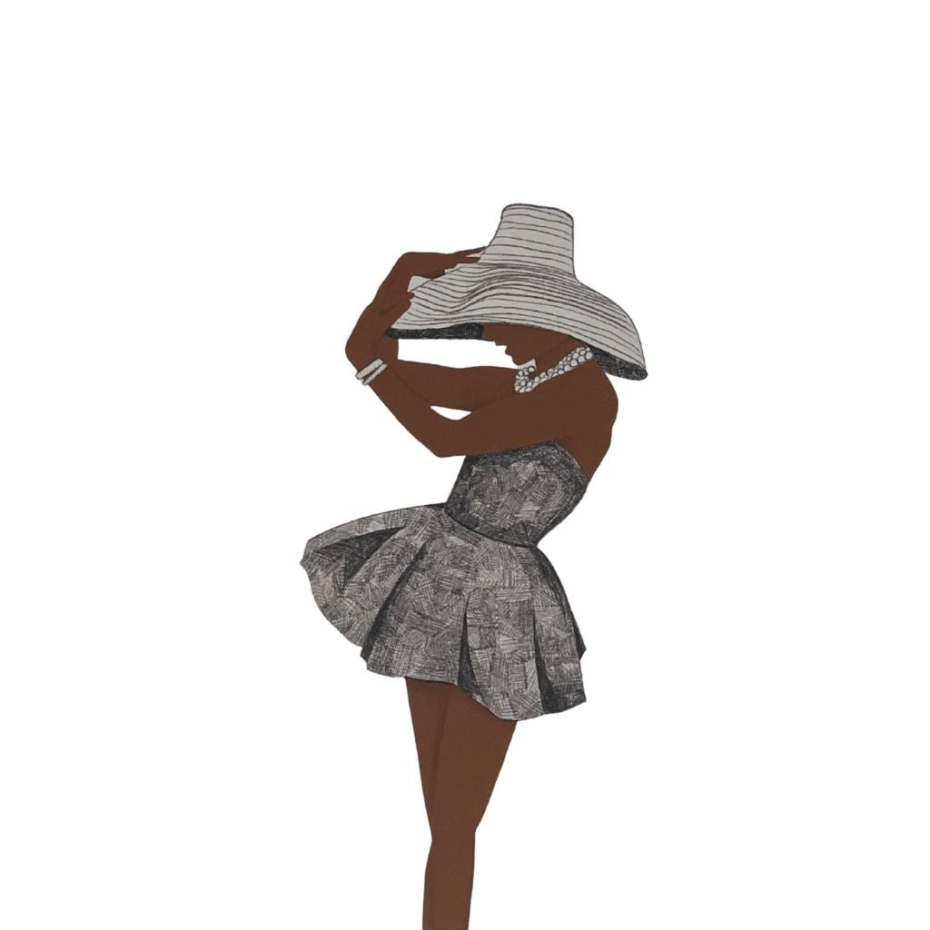 Lady in Pose Card