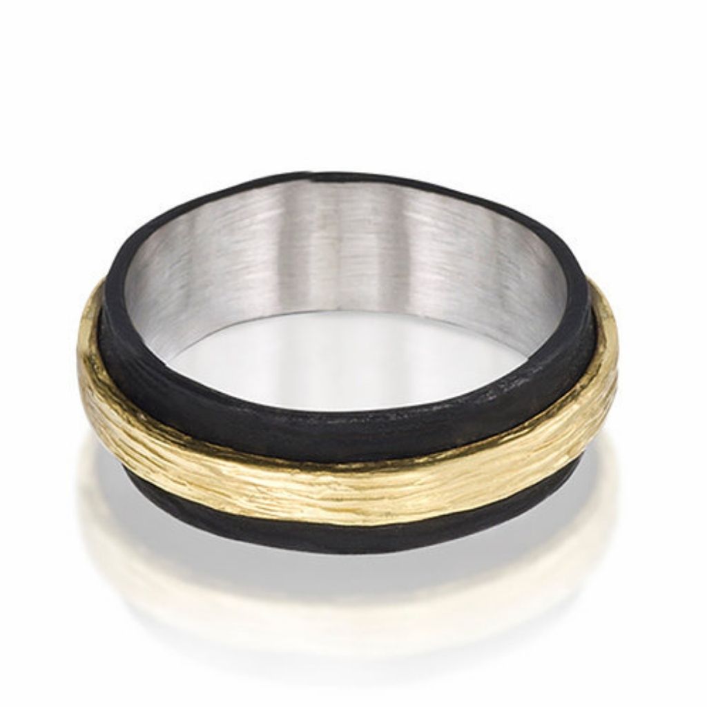 Pebble Raised Center Band + Cobalt Chrome