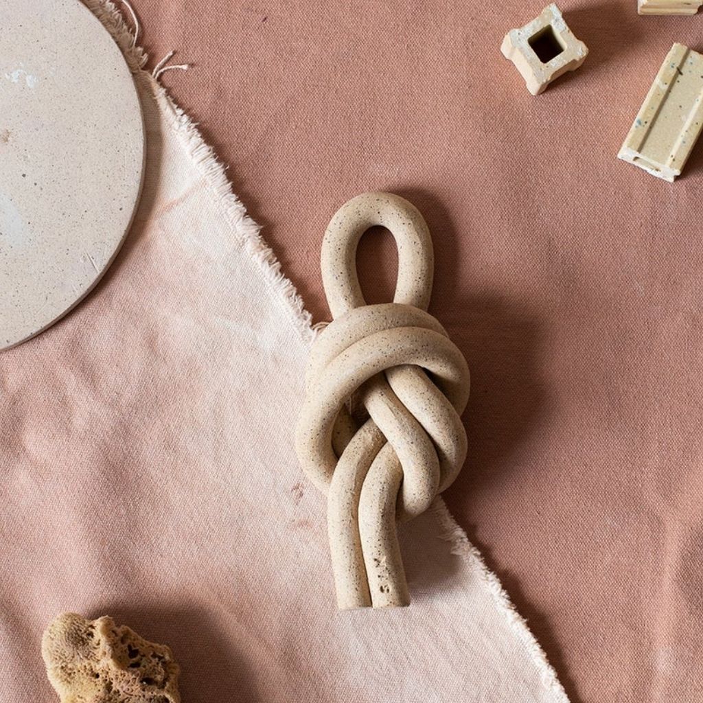 Handmade Ceramic Overhand Knot