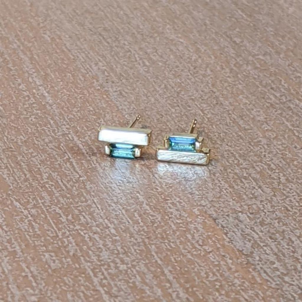 Ladder Climber Studs + Tourmaline