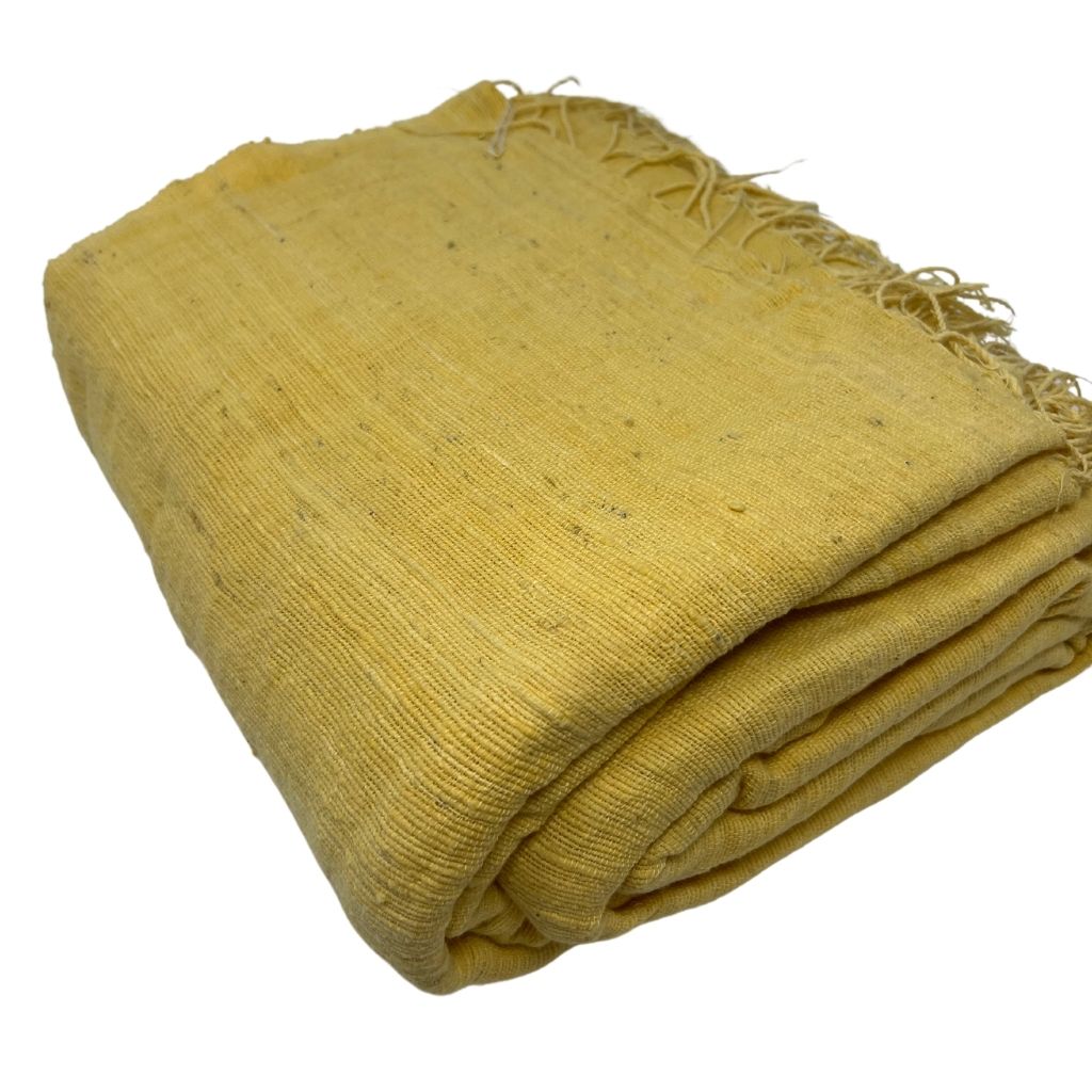 Handwoven Throw Blanket + Yellow