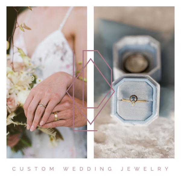 14K White Gold Round 6.5mm Two Stone Moissanite Engagement Ring Set - | Engagement  Rings | Custom Fine Jewelry | Diamonds | Rings | Denver Jewelry Store