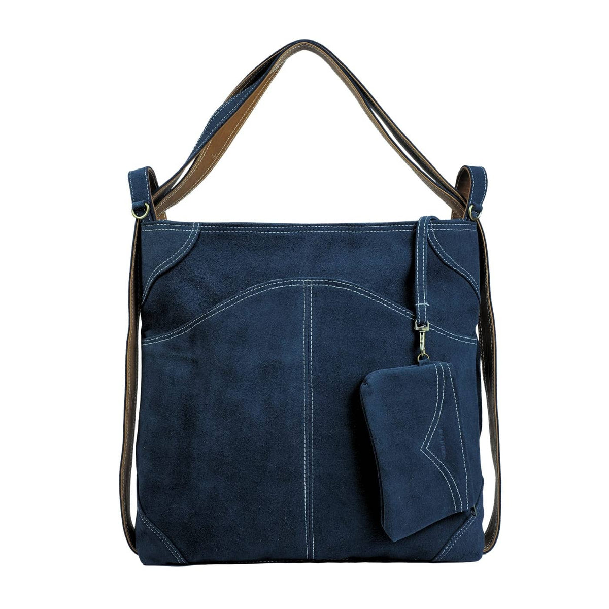 Evra Tote - Suede Denim