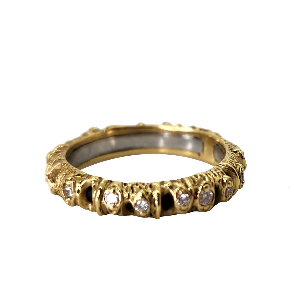 Aspen Layered Band + White Diamonds