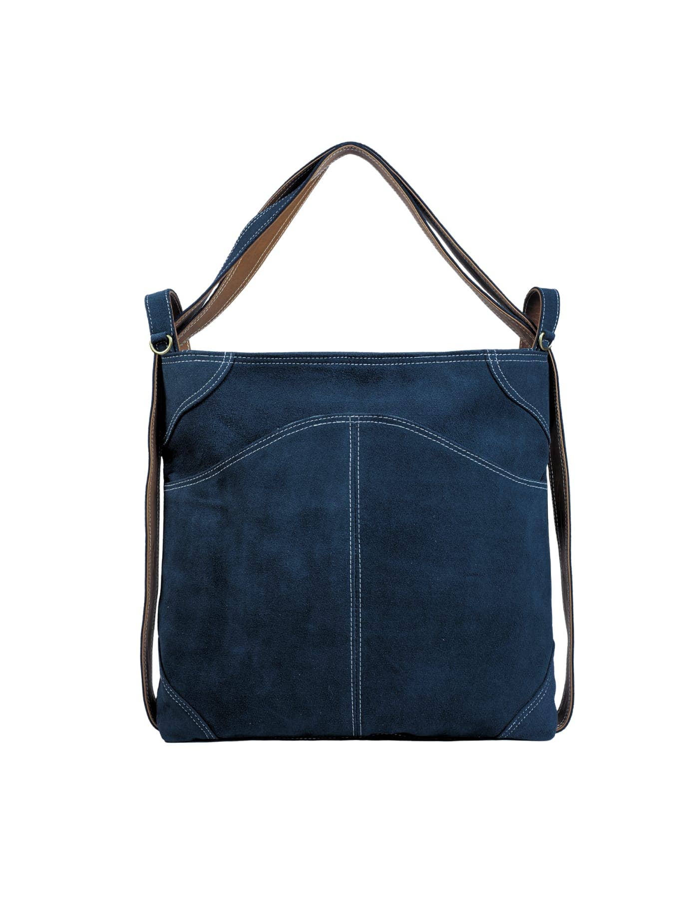 Evra Tote - Suede Denim