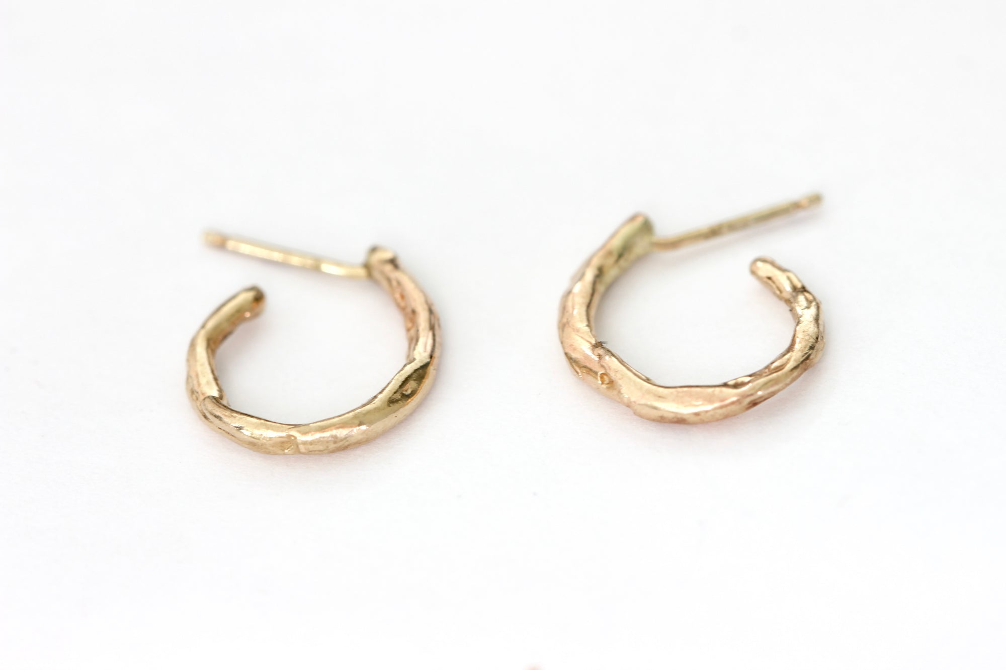 Textured Semi-Circle + Earrings