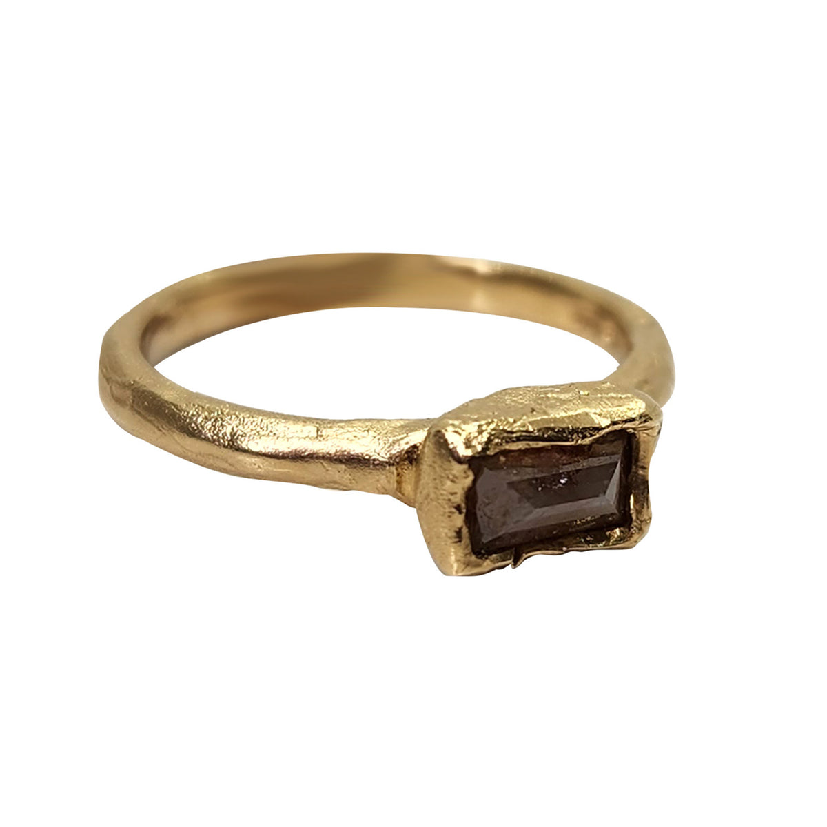 Baguette + Diamond Engagement Ring