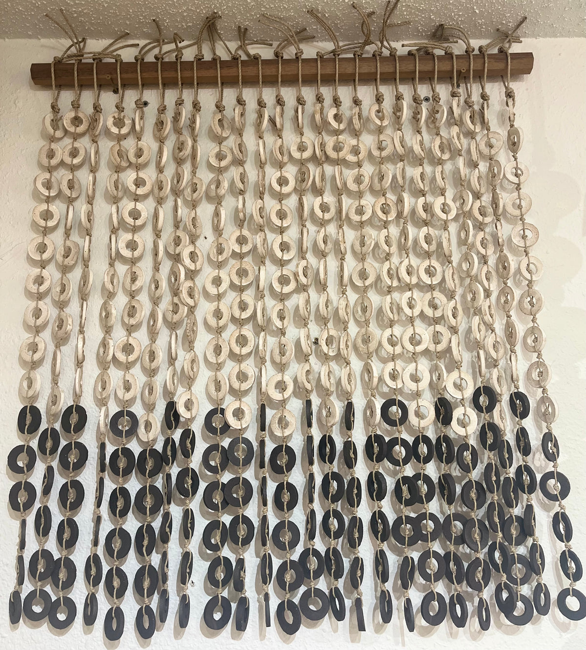 Black + White Loop Curtain