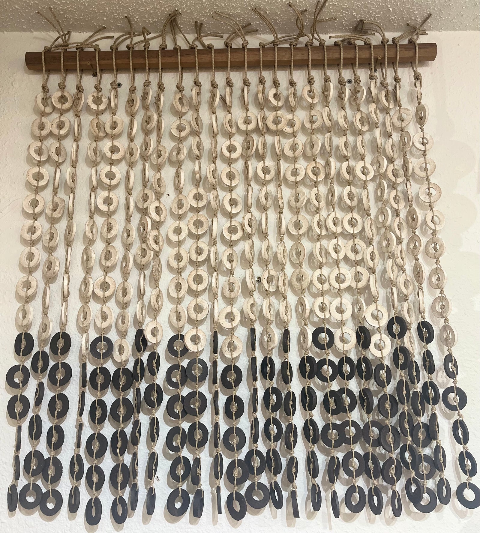 Black + White Loop Curtain