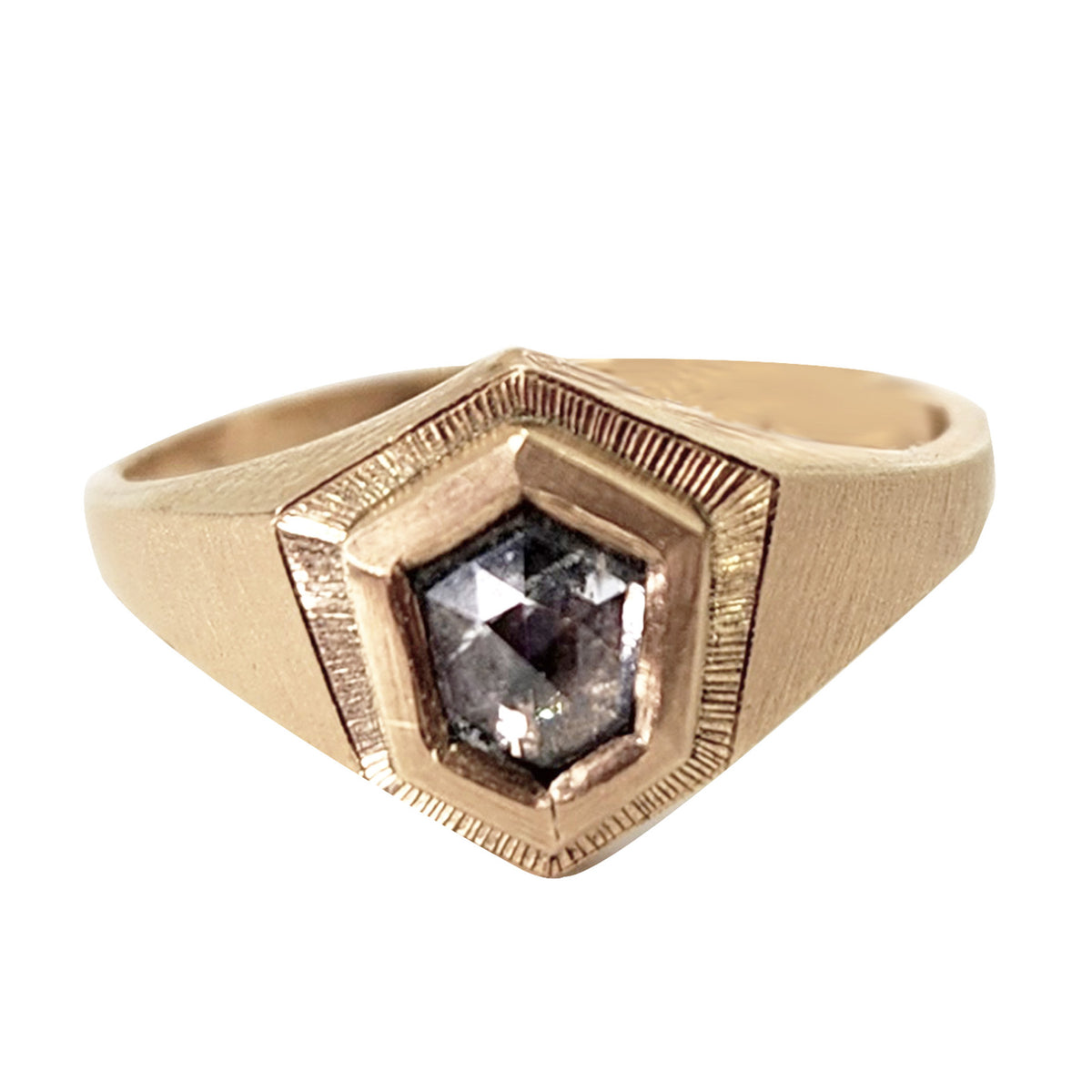 Kira Salt + Pepper Diamond Ring