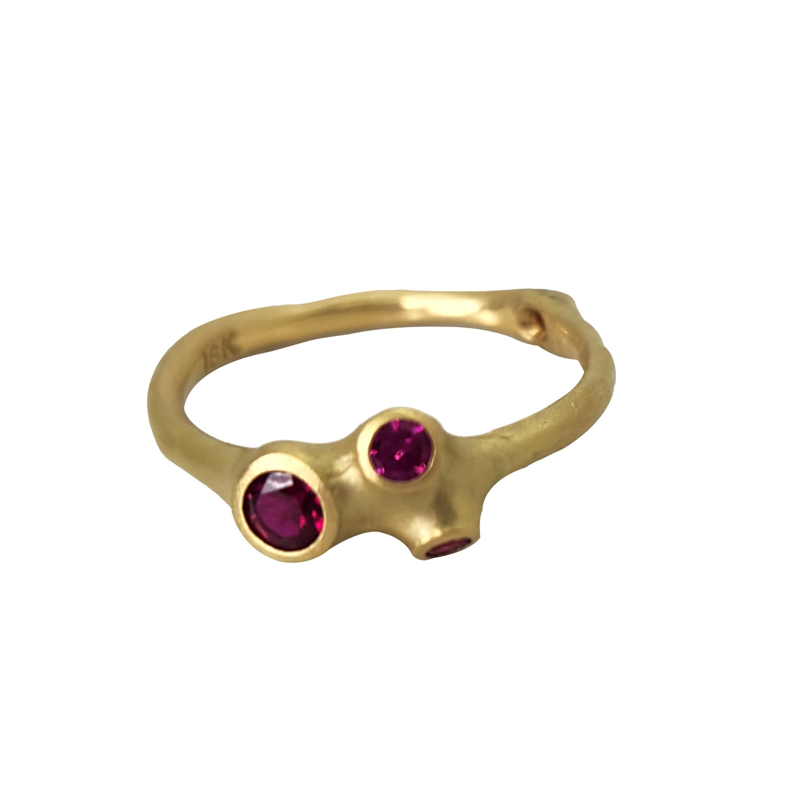 Center Cluster Ring + Ruby