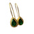 Emerald Drop + Earrings