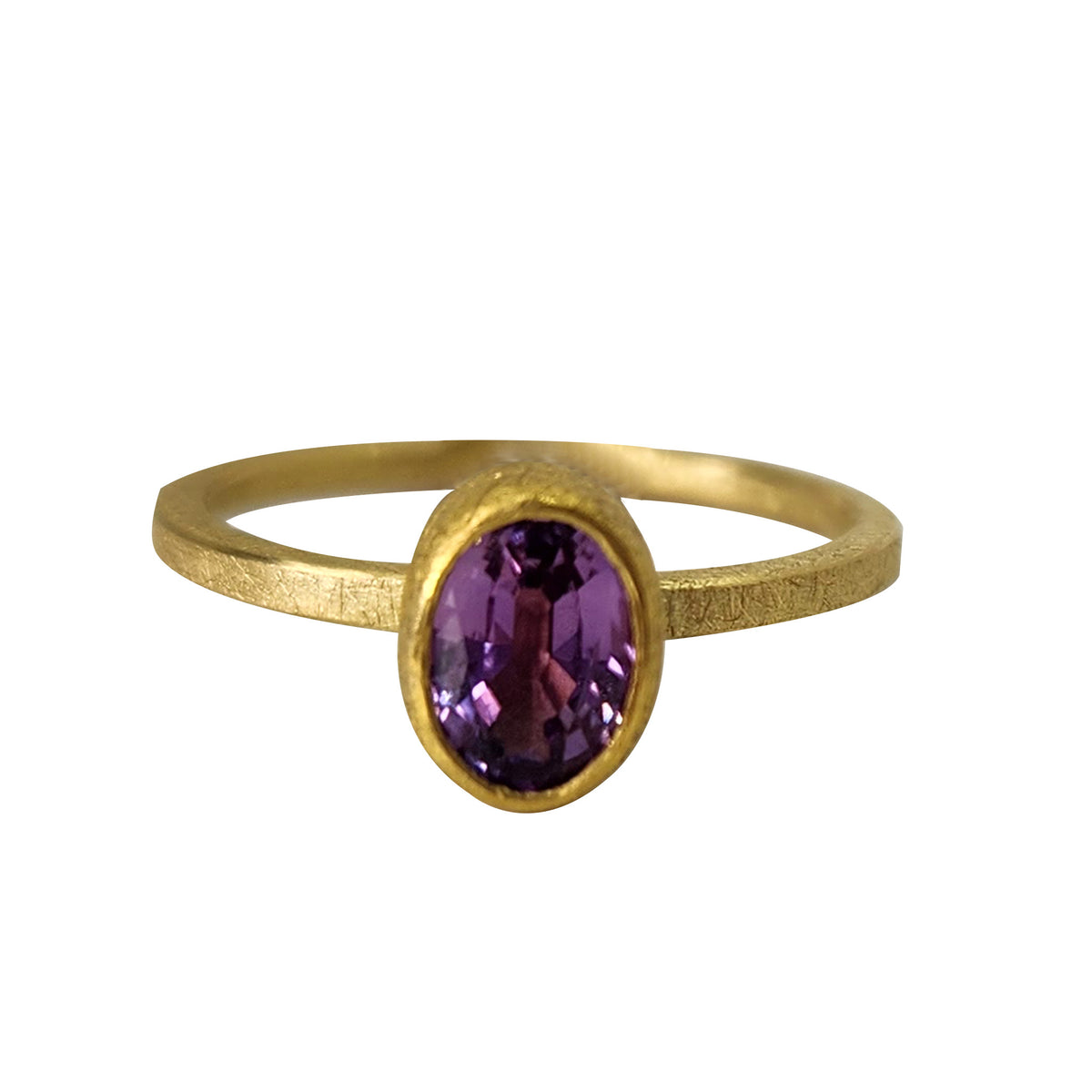 Pink + Purple Sapphire Ring