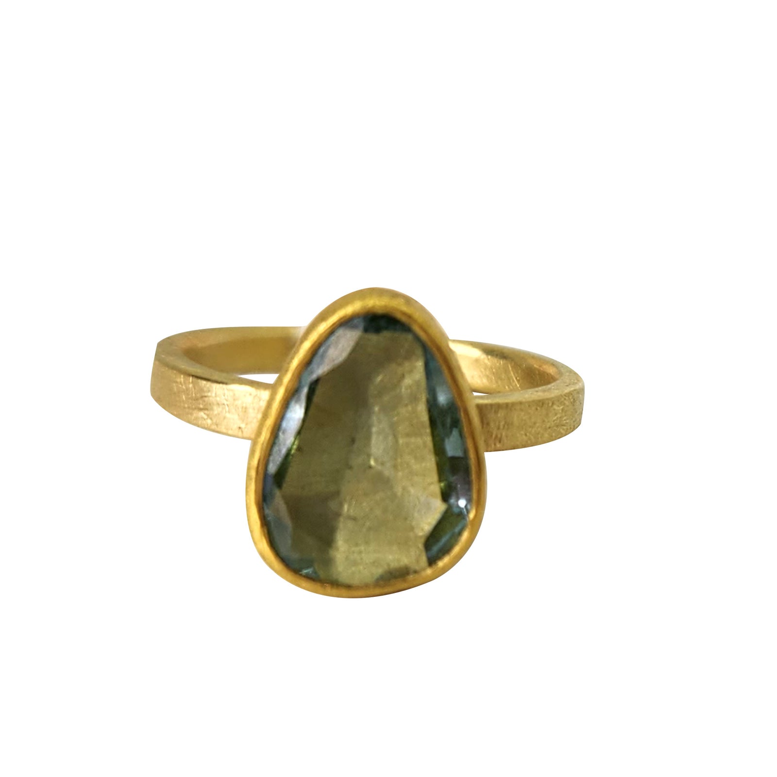Aquamarine Gold Ring